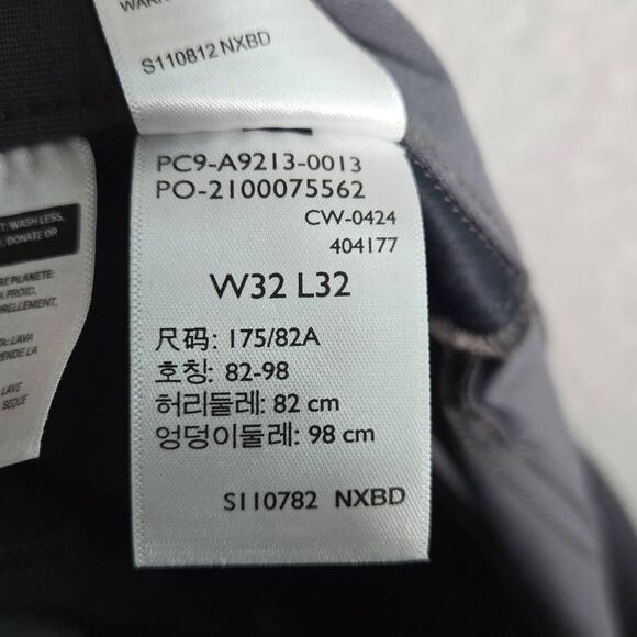 Levis 511 Tech Pants Mens 32x32 Black Stretch Quick Dry UPF 50 A - Picture 10 of 11